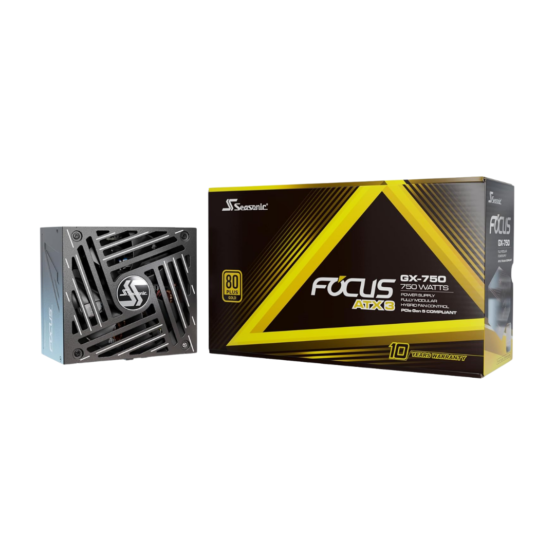 Seasonic Focus GX-750 V4 Black 750watts atx3 80+ GOLD Full Modular PSU SRP-FGX751-A5A32SF