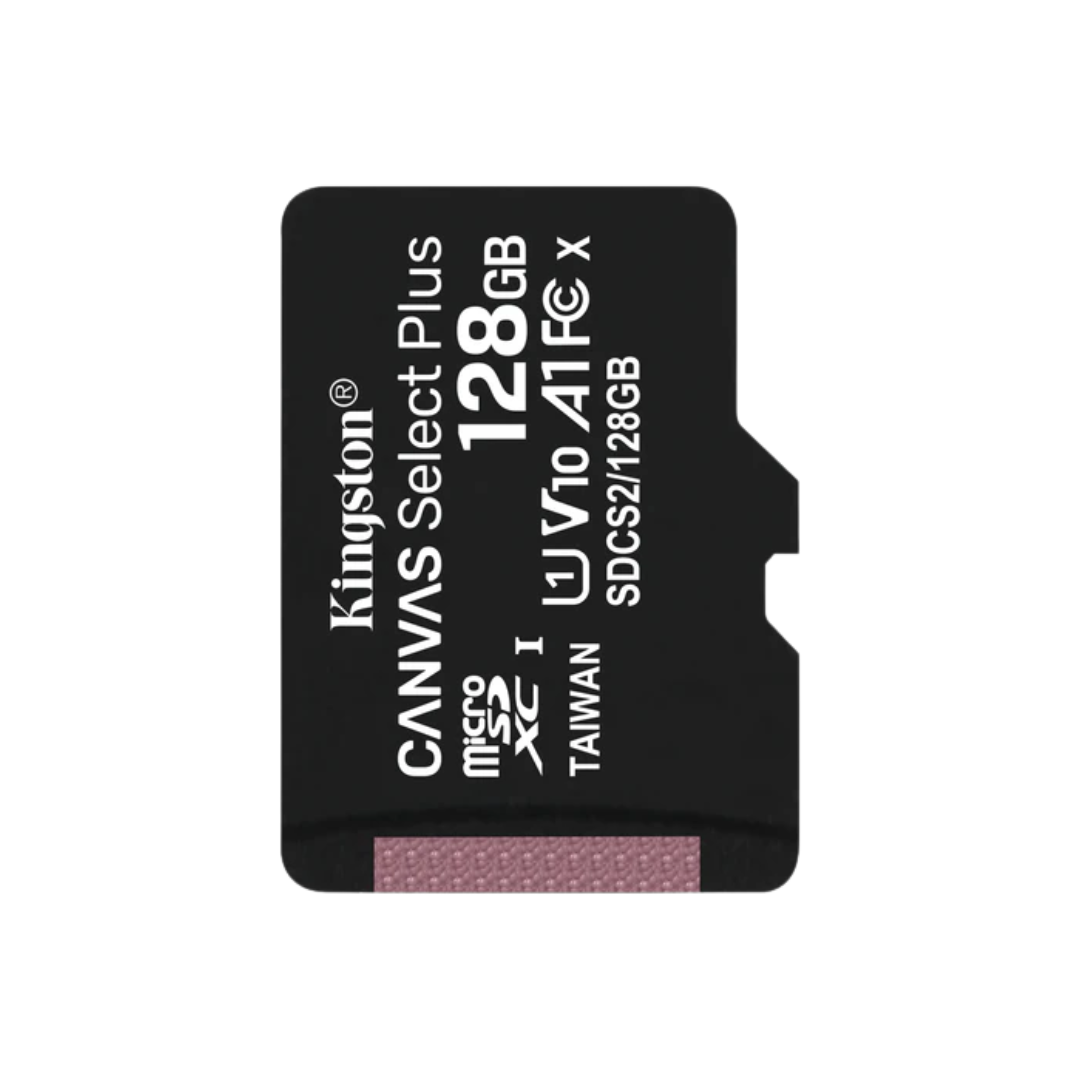 Kingston SDCS3/128GB Canvas Select Plus 128GB 100mb/s MicroSD Memory Card with Android A1 Performance Class