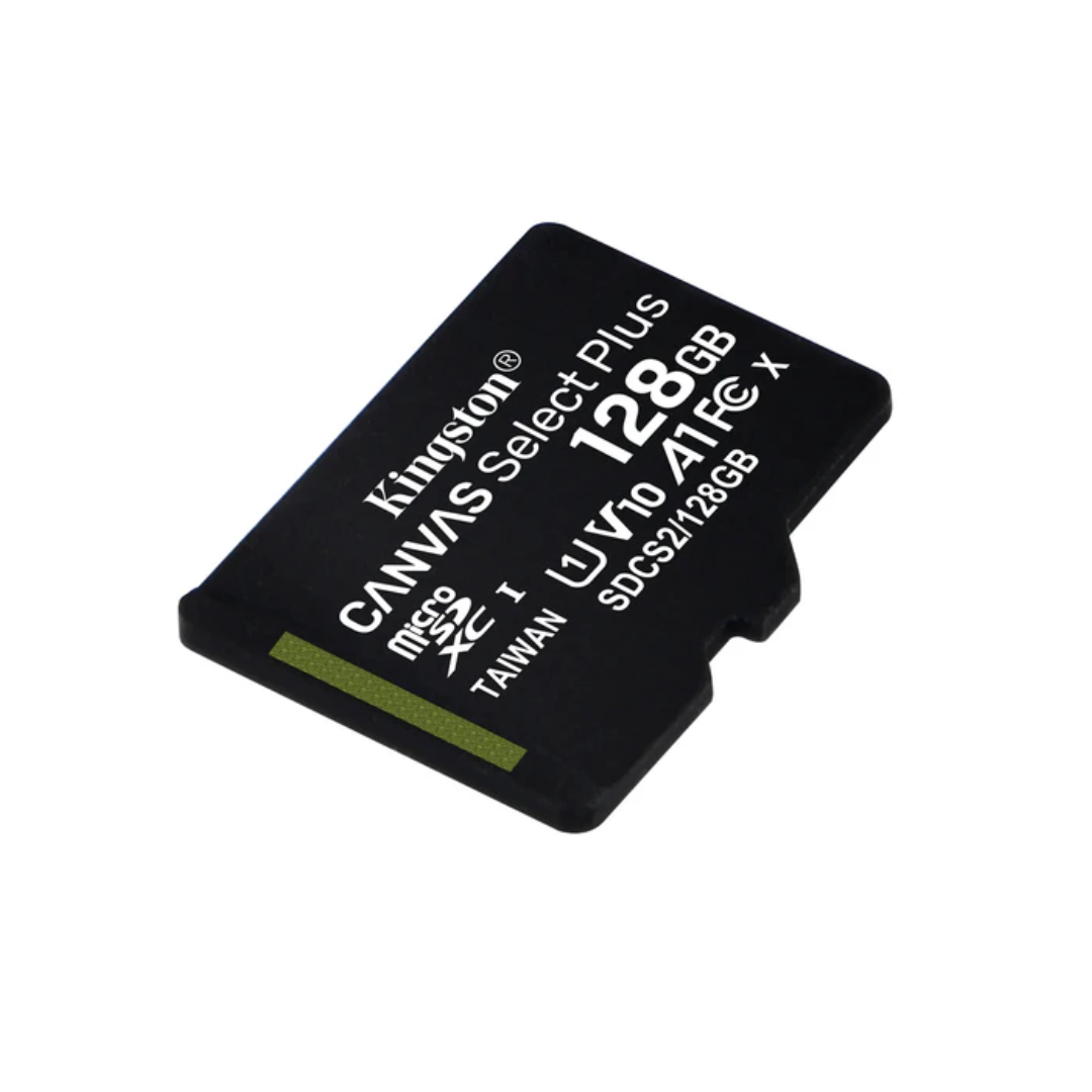 Kingston SDCS3/128GB Canvas Select Plus 128GB 100mb/s MicroSD Memory Card with Android A1 Performance Class