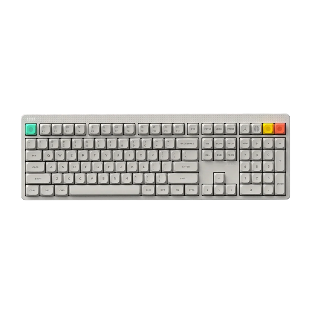 Nuphy Node100 High-Profile | Blush Max Keyboard ( White / Pink )