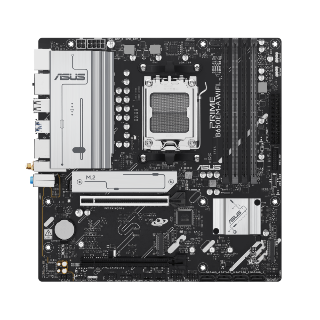 Asus PRIME B650EM-A WiFi DDR5 AM5 Motherboard