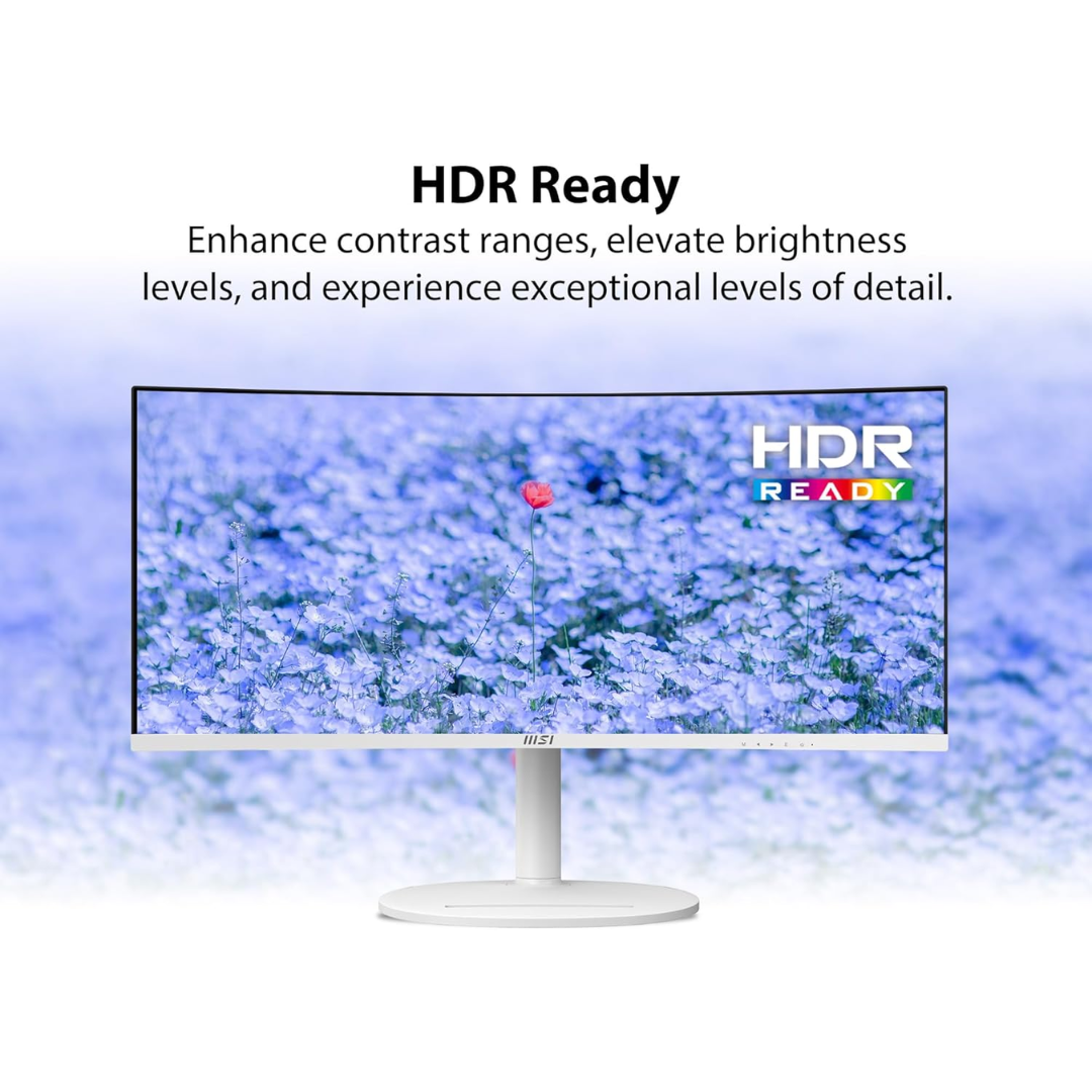 MSI Modern MD342CQPW 34" White VA 120Hz UWQHD 3440x1440 1ms (MPRT) / 4ms (GtG) Business & Productivity Monitor