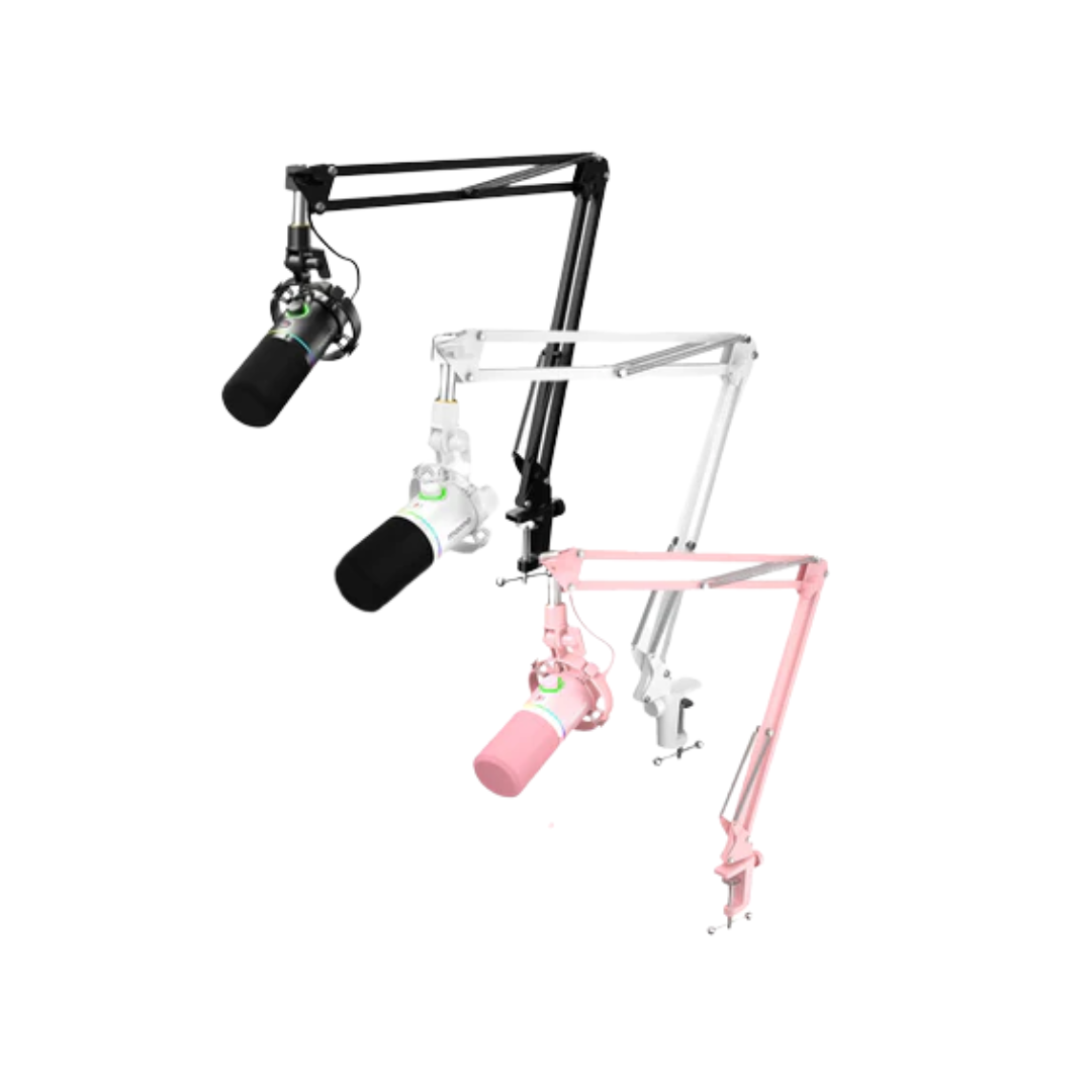 Maono PD200XS USB/XLR Podcast Dynamic Microphone Set with Boom Arm ( Black | White | Pink )