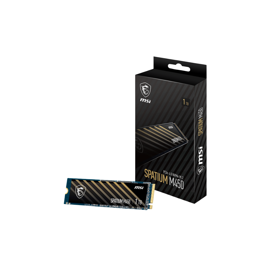 MSI Spatium M450 1TB M.2 PCIe NVMe SSD 3D NAND Flash Solid State Drive