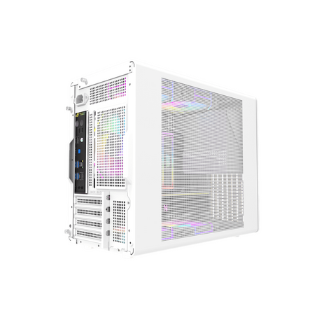 DarkFlash WD200 Wood Edition mATX PC Case ( Black | White )