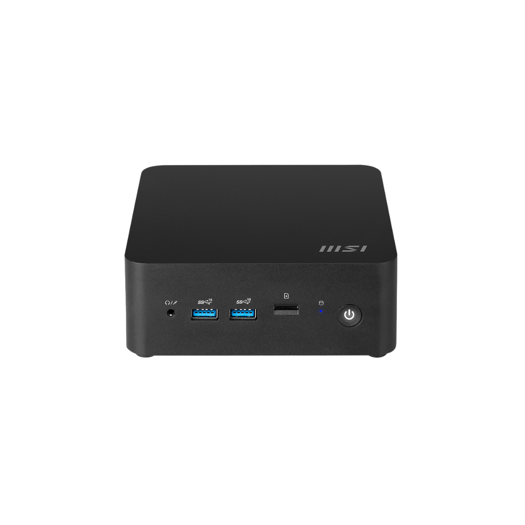MSI CUBI NUC 1M-078BPH Barebone Desktop - Ultra 7 mini Desktop PC Intel Core SOC chipset i7-150U processor | GP | DDR5 Ready | WLAN AX 211 + BT 5.3 | NO OS/MEMORY/HDD/SDD/ODD/Peripherals | 120W
