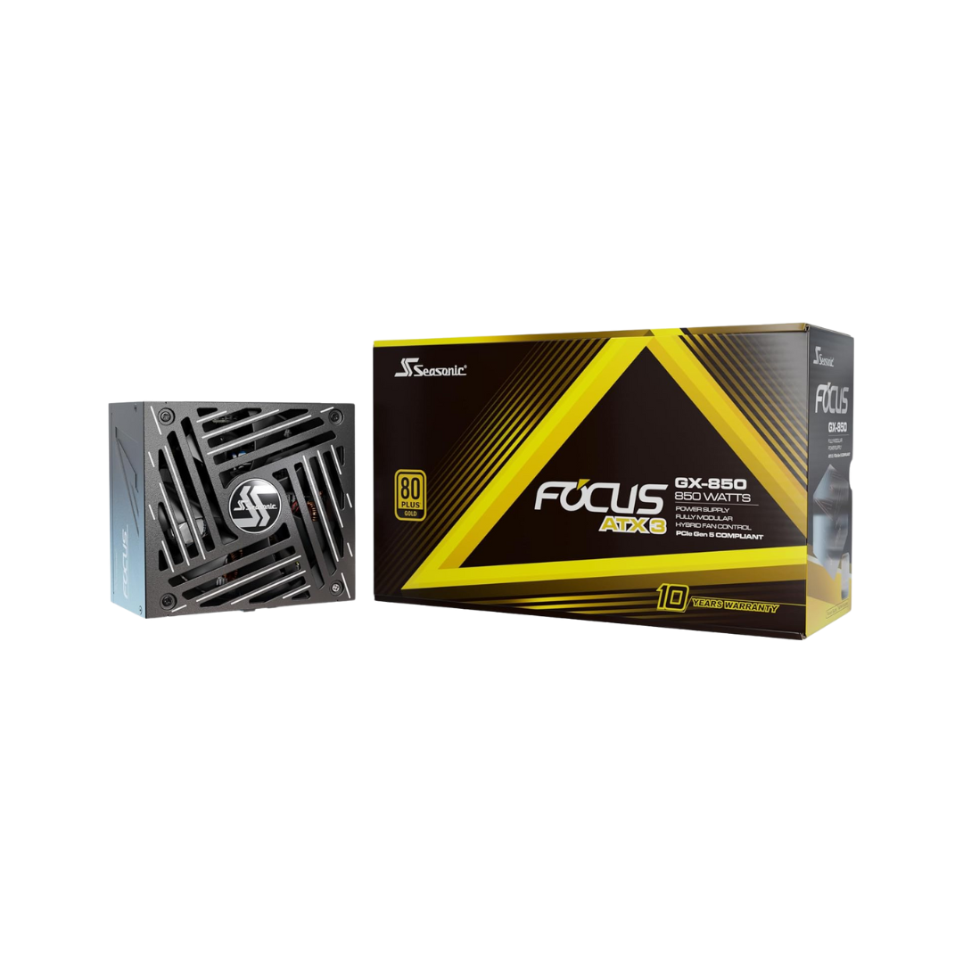 Seasonic Focus GX-850 V4 Gold ATX3.1 850W 80+ Full Modular Power Supply SRP-FGX851-A5A32SF