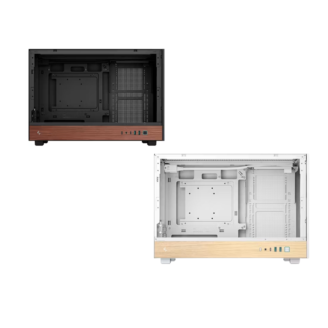 Deepcool CH260 WOOD Mesh Panels mATX Compact Case ( Black R-CH260-BKNWM0-G-1 / White R-CH260-WHNGM0-G-1 )
