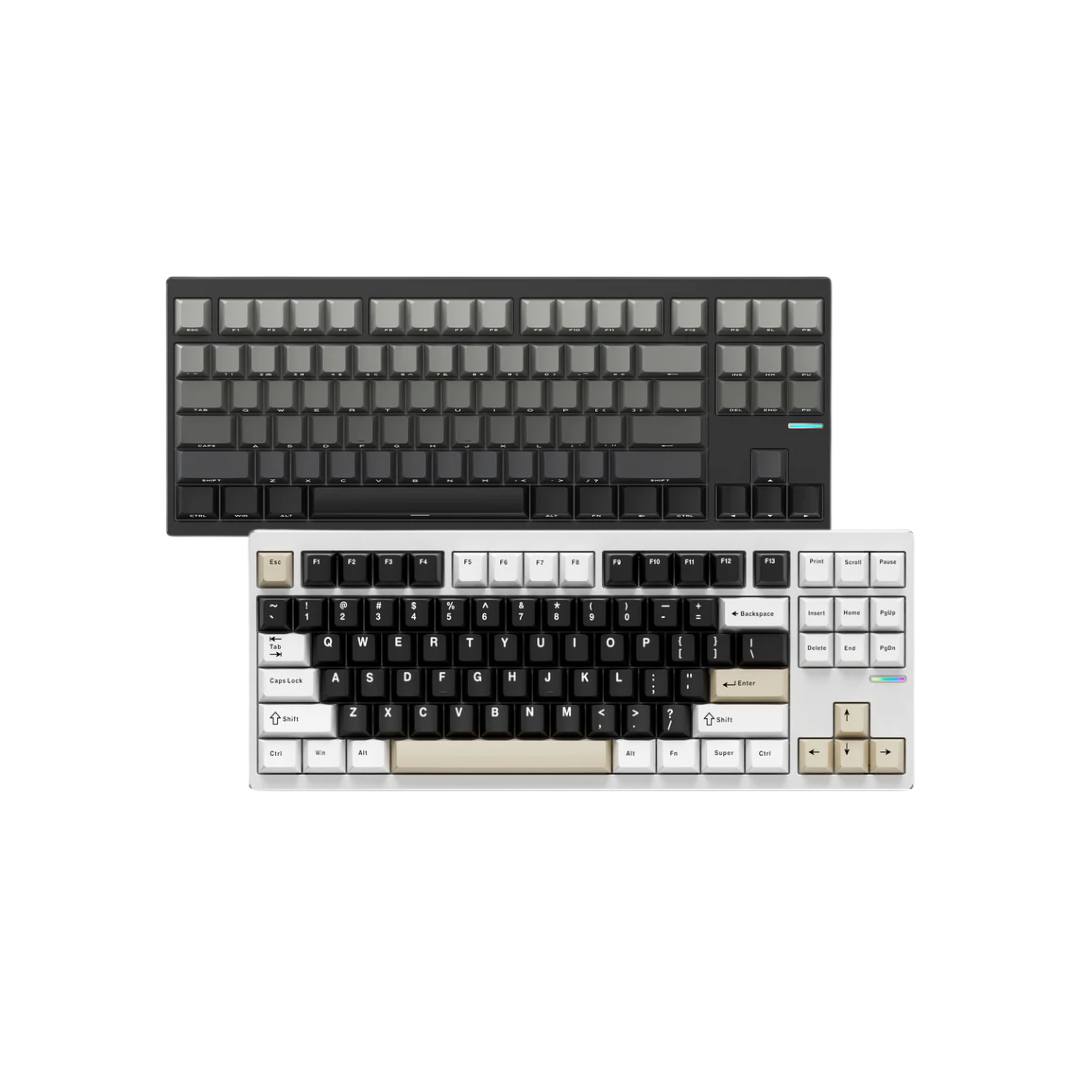 MCHOSE GX87S Full CNC Aluminum Custom (Mist Blue Switch) Mechanical Keyboard - 87% Layout, Tri-mode Connectivity, 8000mAh Battery