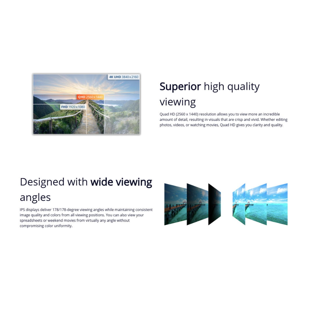 AOC Q27B30S3 27" IPS 120Hz QHD 2560x1440 1ms MPRT, 4ms GTG Gaming Monitor