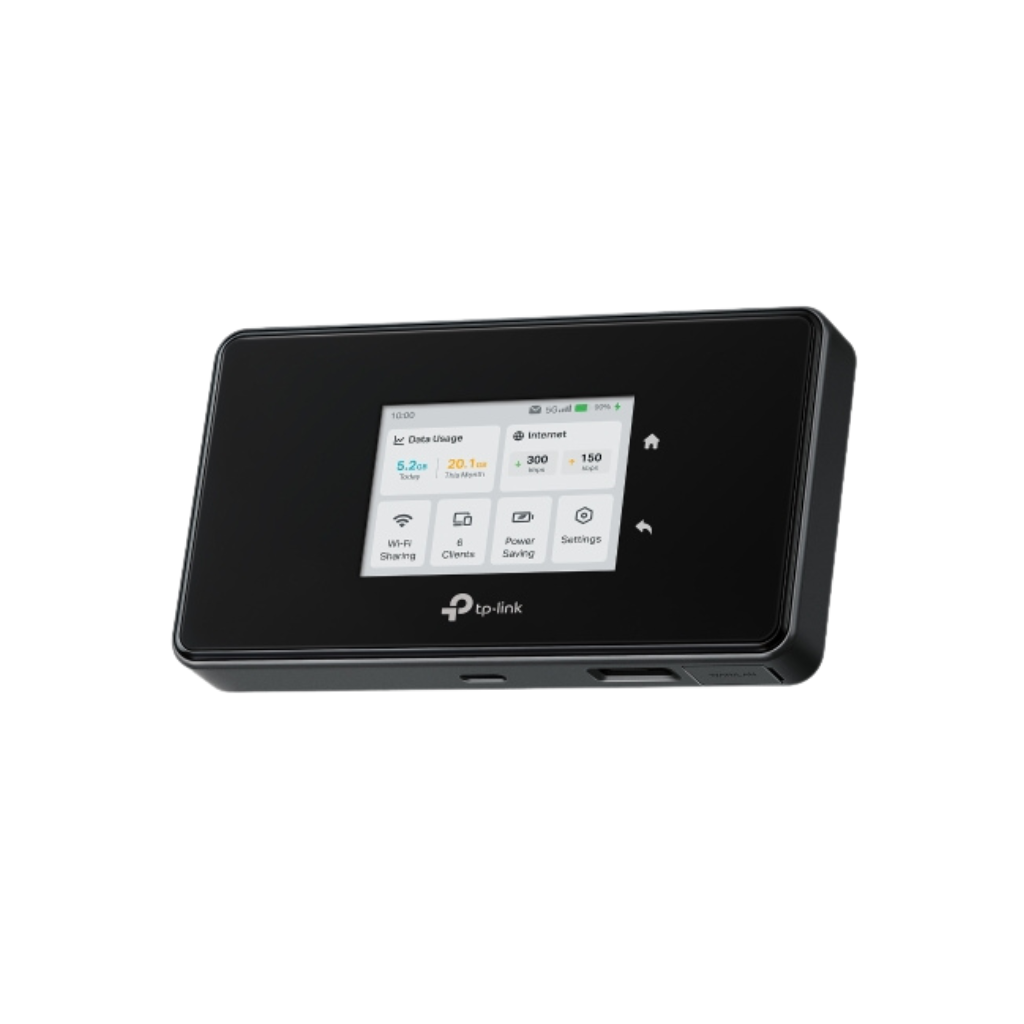 TP-Link M8550 Portable 5G Mobile Wi-Fi Tri-Band 6E Hotspot Router with Touch Screen Dual Mode VPN
