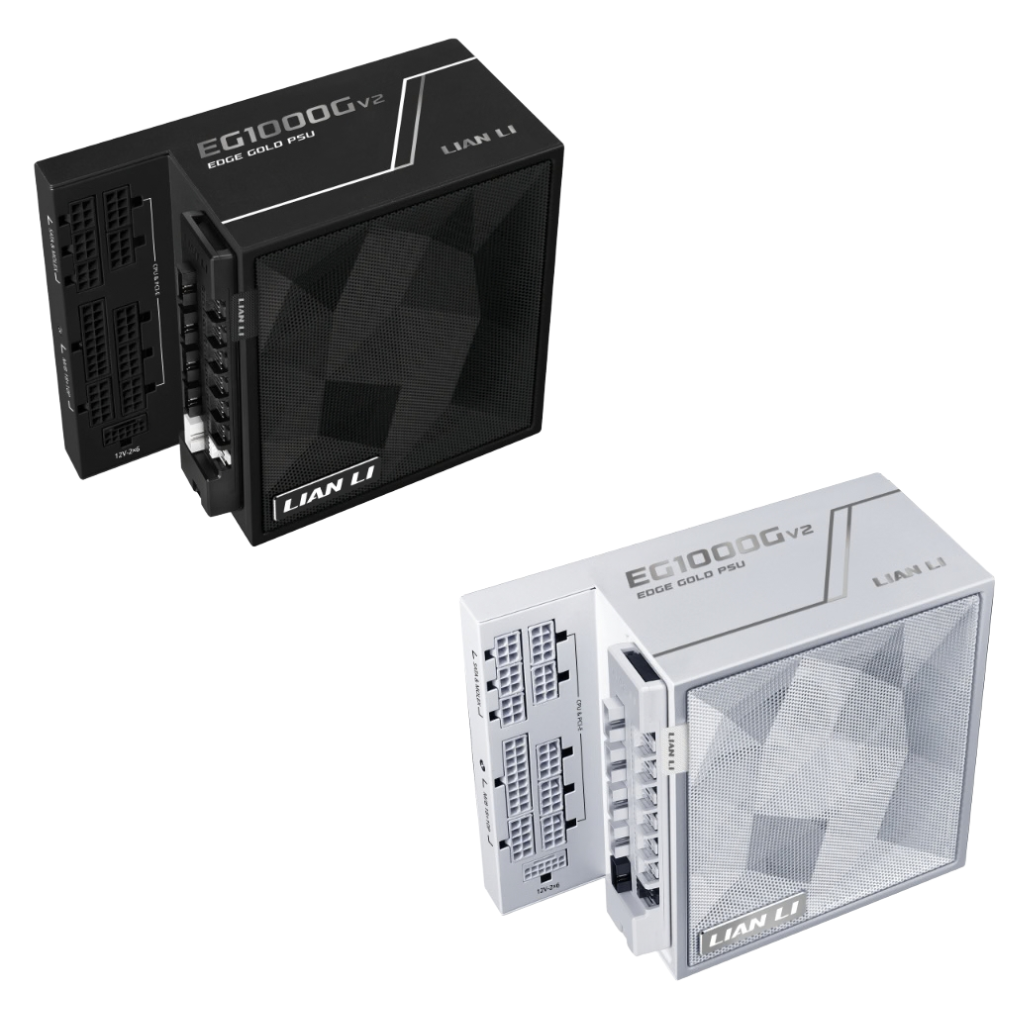 Lian Li EG1000C Edge V2 GOLD 1000W w/ Hub ATX 3.1 PCIe 5.1 Power Supply ( Black G9P.EG1000C.BH00.US | White G9P.EG1000C.WH00.US)