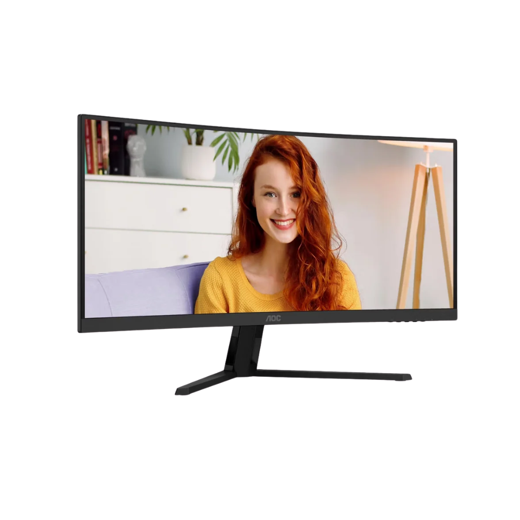 AOC CU34B3E/71 34" VA 120Hz WQHD 3440x1440 GtG / 1ms MPRT Curved Ultrawide Monitor with Tilt Adjustment