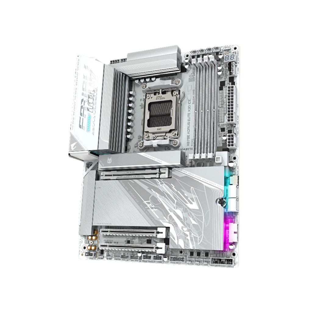 Gigabyte X870E Aorus Elite X3D ICE WiFi7 DDR5 ATX AM5 Motherboard