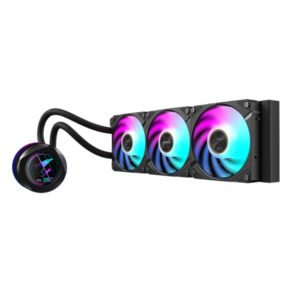 Gigabyte Aorus Waterforce X II 360 ARGB Fan w/ EZ-Chain MAG, Circular LCD Display AIO Liquid Cooler GP-AORUS-WATERFORCE-X-II-360