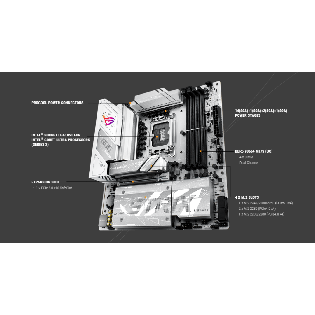 Asus ROG Strix B860-G Gaming WiFi 4*D5 ATX LGA1851 Motherboard