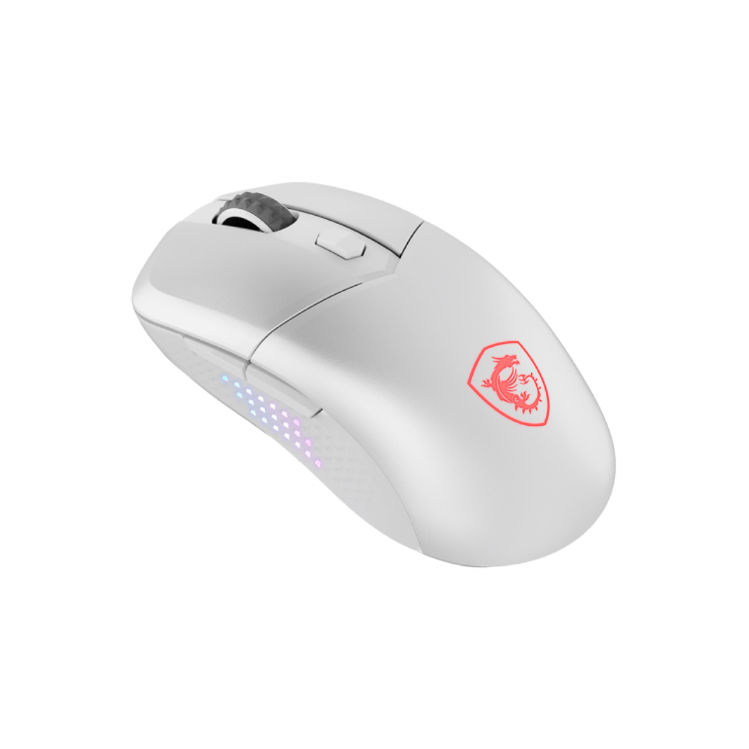 MSI Versa 300 Elite Wireless White Gaming Mouse
