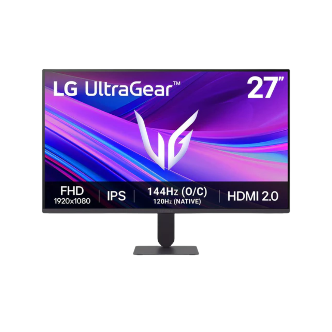 LG UltraGear 27G411A-B 27" IPS 144Hz OC FHD 1920x1080 1ms MBR G-SYNC Compatible / AMD FreeSync Gaming Monitor with Tilt Adjustment