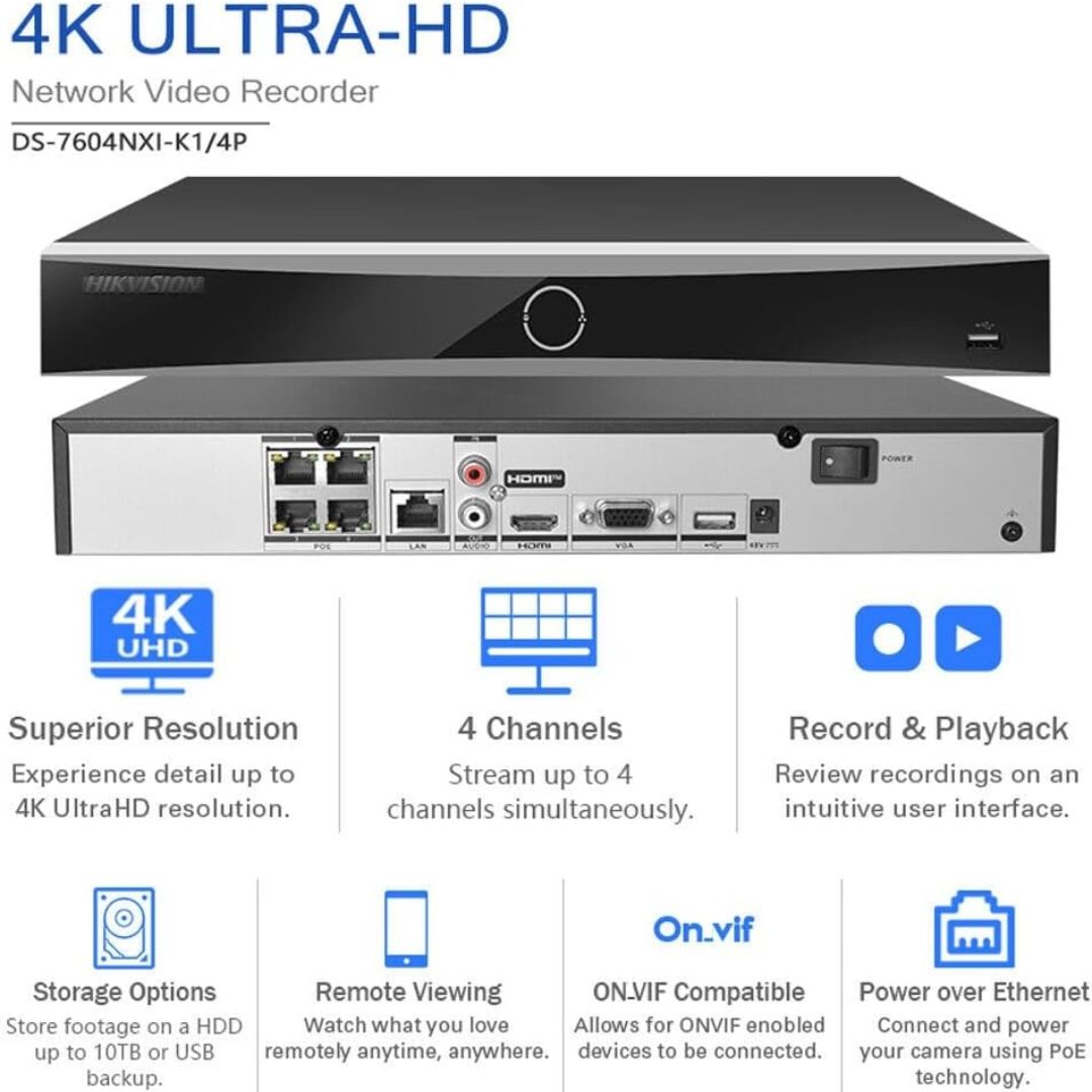 Hikvision NVR 8Channel 4K AcuSense DS-7608NXI-K2