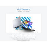 Asus Vivobook X1405ZA-LY246WS Laptop (Indie Black) | 16" WUXGA IPS | i5-1235U | 16GB RAM | 512GB SSD | Iris Xe | Windows 11 Home | MS Office Home & Student 2021 | Asus Backpack