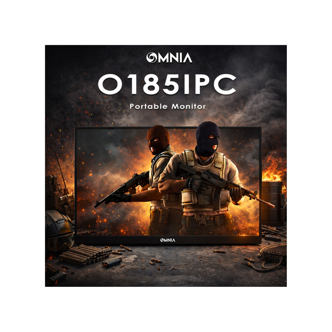 Omnia O185IPC 18.5" IPS 60Hz FHD 1080p USB-C Mini HDM Portable Monitor