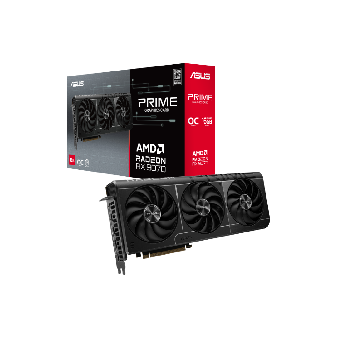 Asus Prime RX 9070 16GB OC GDDR6 PRIME-RTX9070-O16G Radeon Graphics Card