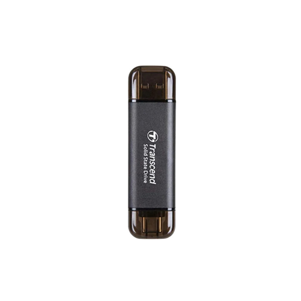 Transcend ESD310C 1TB Dual USB 10GBPS Portable Black SSD TS1TESD310C