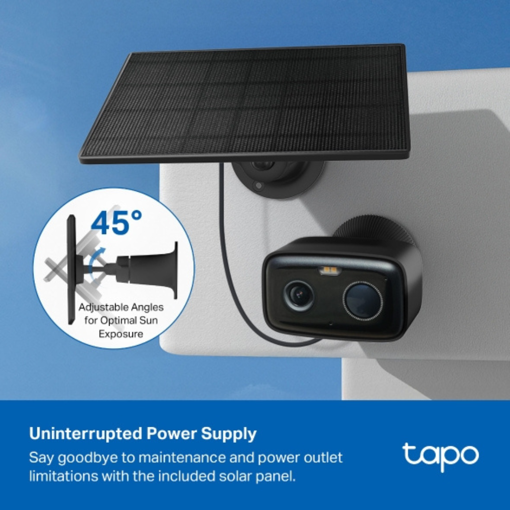 TP-Link Tapo C401 Kit 2K 3MP Solar-Powered Security Outdoor WiFi IP Security Cctv Sale Camera Connect to Cellphone with Mic and Speaker