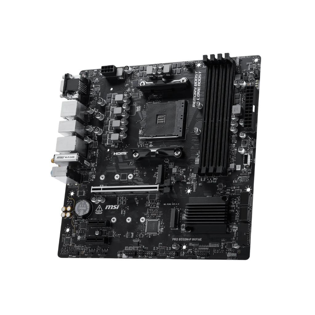 MSI PRO B550M-P WIFI6E M-ATX DDR4 AMD Socket AM4 Gaming Motherboard