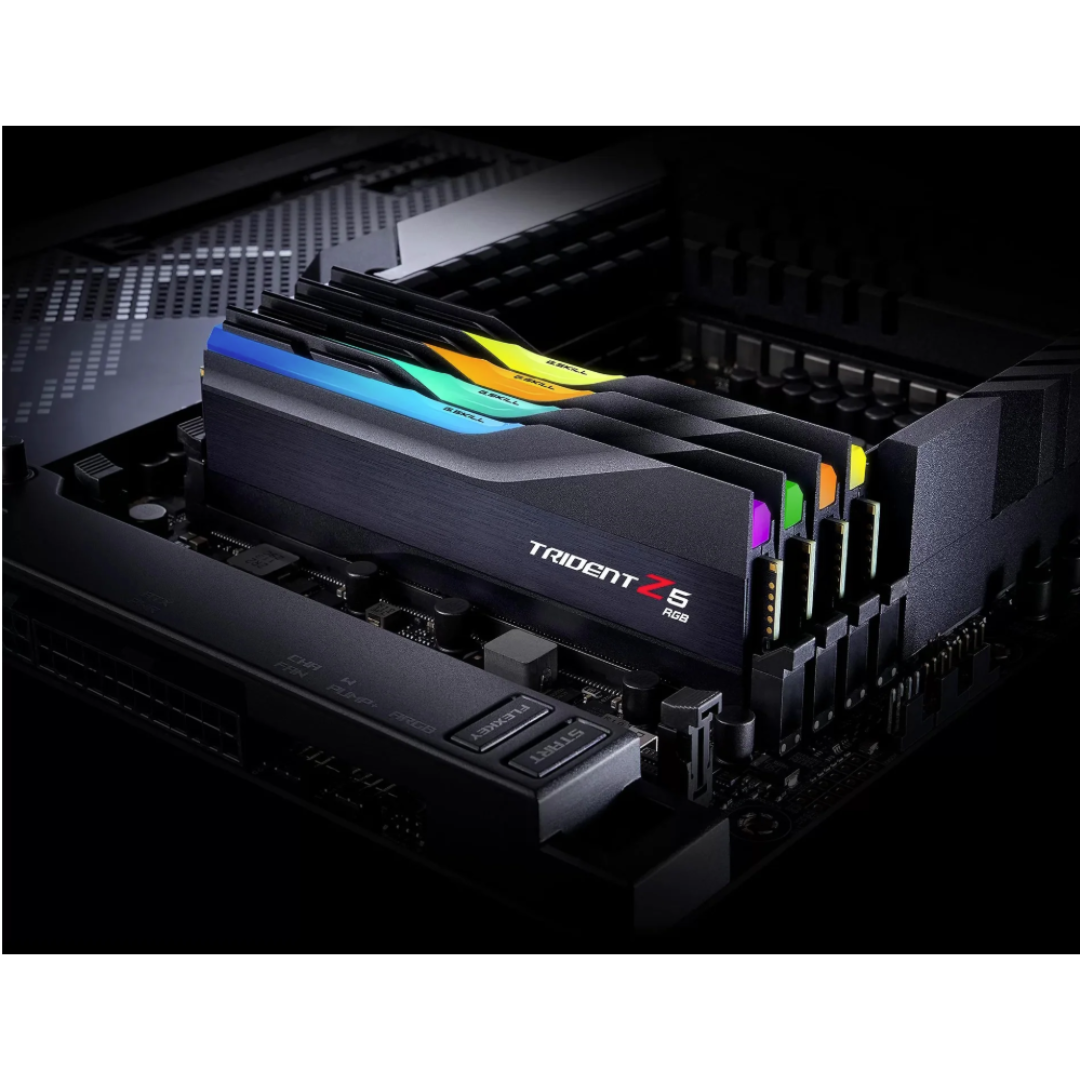 G.Skill Trident Z5 RGB 16GB 16x1 DDR5 6000MT/s F5-6000J3636F16GX1-TZ5RK Desktop Memory