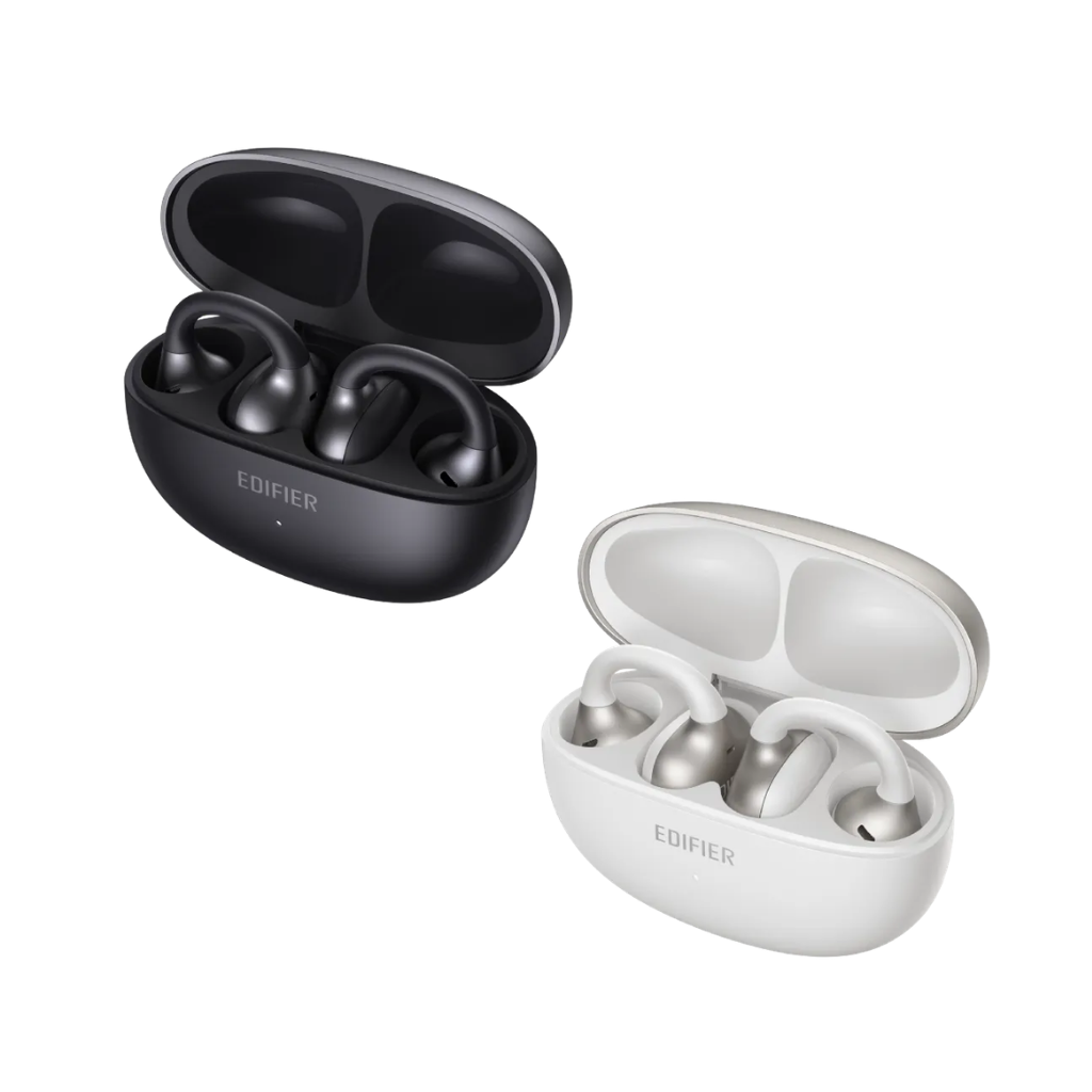 Edifier Comfo Bass Open-Ear True Wireless Earbuds (Lunar Silver/Space Black)