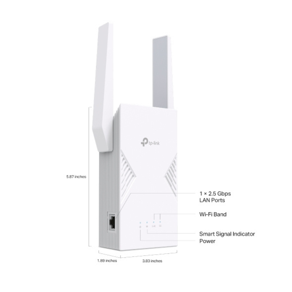 TP-Link RE235BE BE3600 3.6 Gbps Dual-Band Wi-Fi 7 EasyMesh Compatible Range Extender App