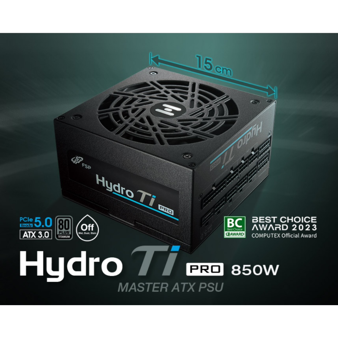 FSP Hydro Ti Pro 850 Gen5 850W 80+ Titanium Power Supply HTI-850M Gen5