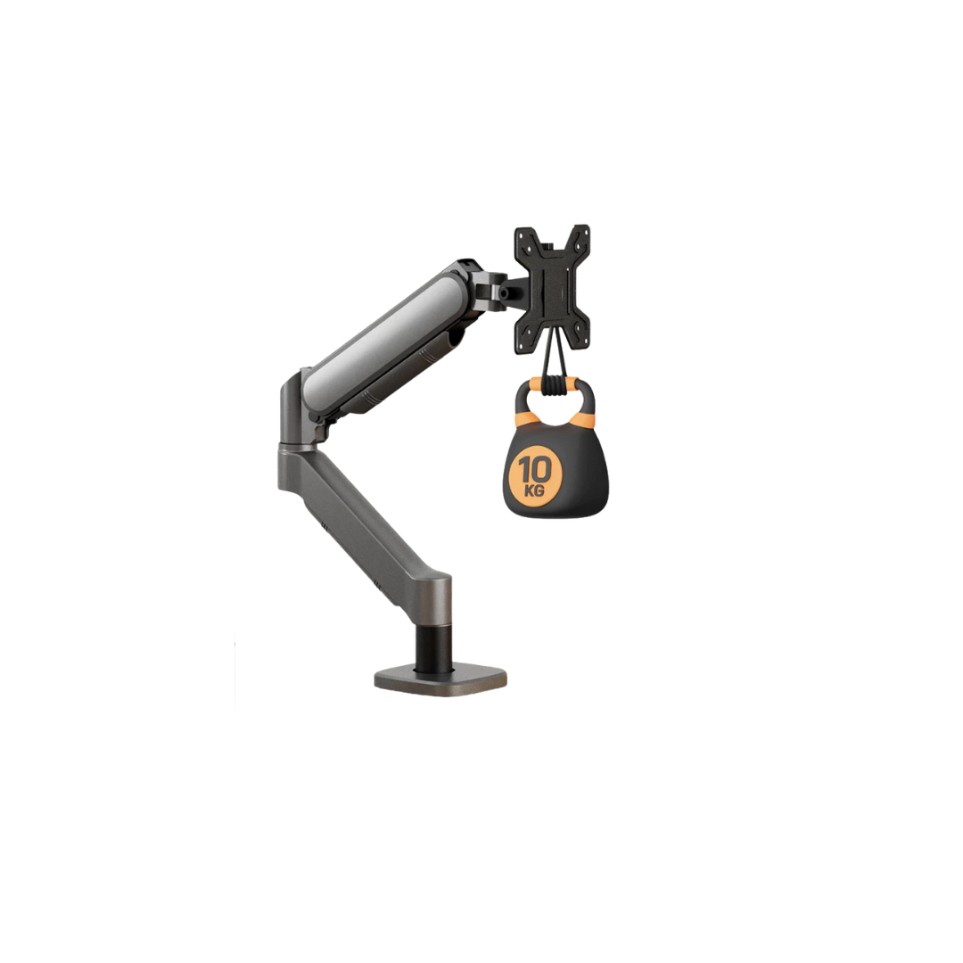 Inplay KMT-1 Single Arm Monitor Mount ( Black | White ) 13-32" Gas Spring Fully Adjustable