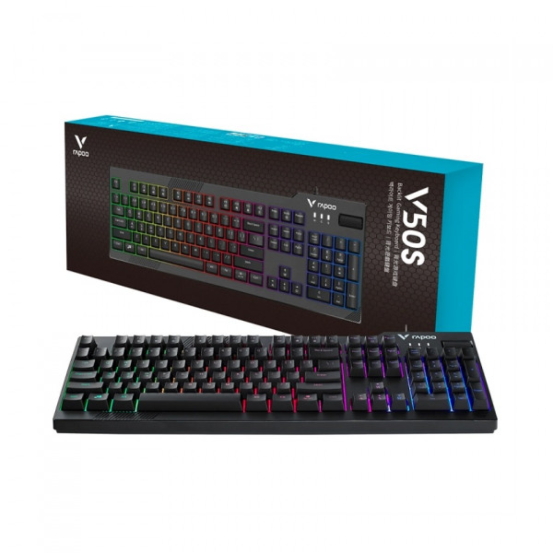 Rapoo V50S RGB Backlit Black Gaming Keyboard 12058