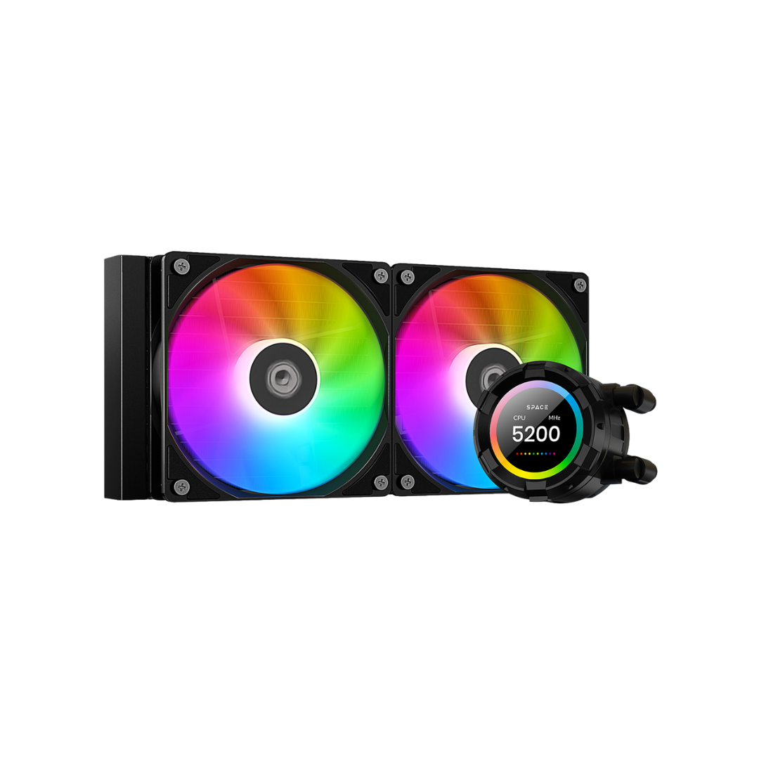 ID Cooling Space SL240 XE LCD Black 240mm RGB Liquid CPU Cooler