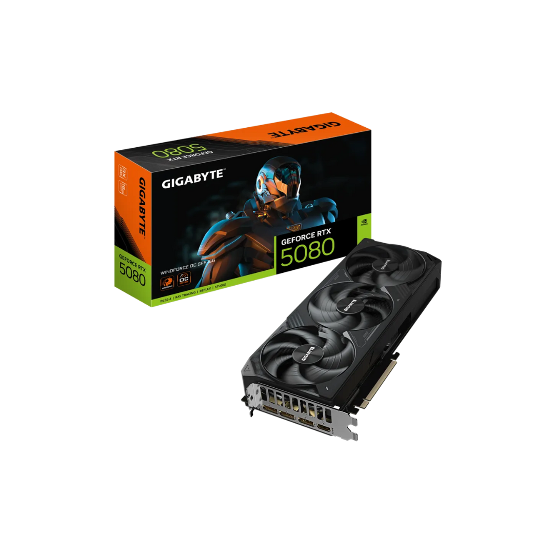 Gigabyte RTX 5080 Windforce OC SFF 16G GDDR7 GV-N5080WF3OC-16GD Graphics Card