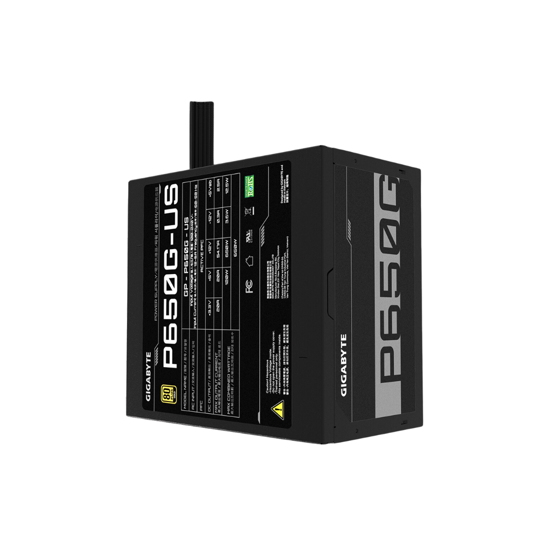 Gigabyte P650G GOLD 650W 80+ Power Supply GP-P650G