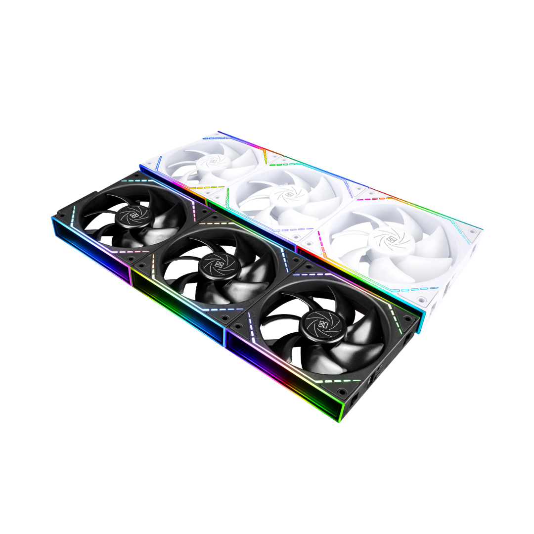 Thermalright ( Black TL-M12Q X3 / White TL-M12QW X3 ) 3-Pack ARGB Block Splicing FAN