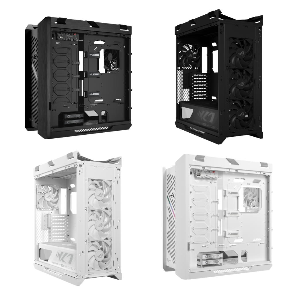 Asus ROG Strix Helios II GX601S EATX Mid-Tower PC Gaming Case with Dual Tempered Glass Side Panels (Black | White)