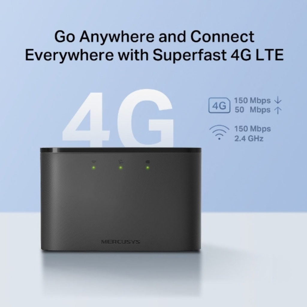 Mercusys MT110 4G LTE Openline Travel Pocket WiFi | Plug & Play