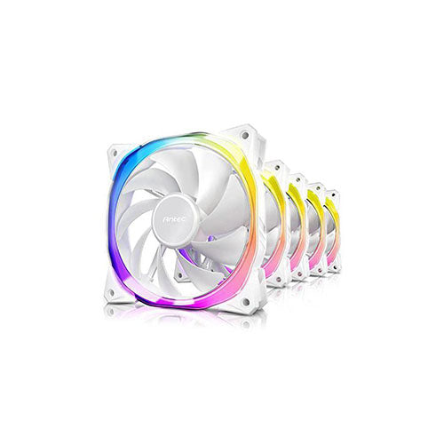 Antec FUSION 120 ARGB 5+C White Case Fans (5-in-1 Pack with Fan Controller)