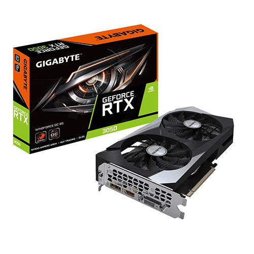 Gigabyte RTX 3050 Windforce OC 8GB Graphics Card GV-N3050WF2OC-8GD