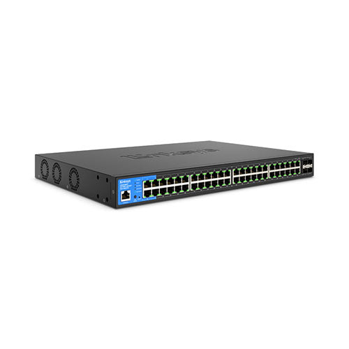 Linksys LGS352MPC 48-Port Managed Gigabit PoE+ Switch w/ 4 10G SFP+ Uplinks 740W TAA Compliant