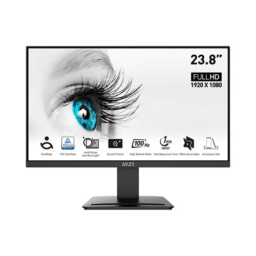 MSI PRO MP2412 23.8" VA 100Hz 1920X1080 1ms Freesync Professional Business Monitor