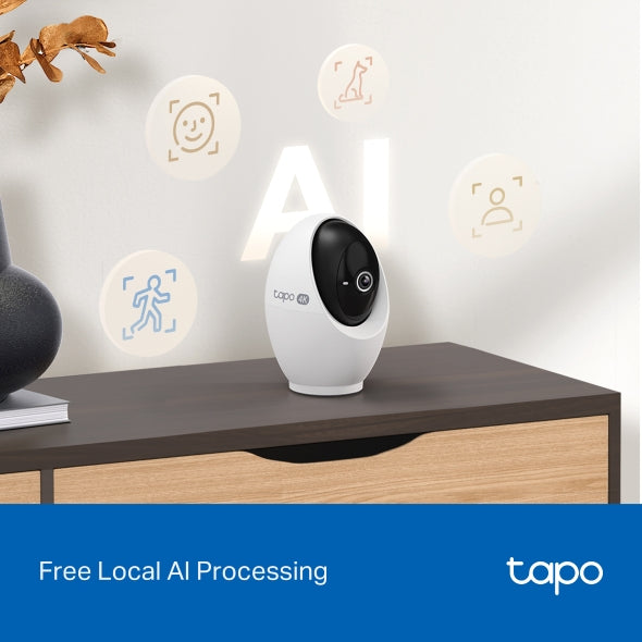 TP-Link Tapo C260 4K 8MP Ultra HD Indoor 360 degrees Pan/Tilt AI Security Cctv IP Wireless WiFi Sale Camera Night Vision Connect to Cellphone with Mic and Speaker