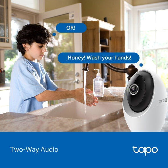 TP-Link Tapo C260 4K 8MP Ultra HD Indoor 360 degrees Pan/Tilt AI Security Cctv IP Wireless WiFi Sale Camera Night Vision Connect to Cellphone with Mic and Speaker