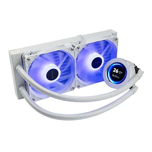 Tecware Eclipse 240 ARGB LCD ( Black / White ) AIO CPU Cooler LGA1700 READY