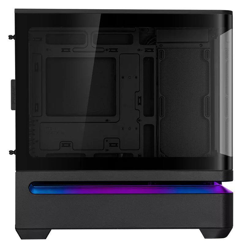 Asus Prime AP202 Air Floating mATX Curved Glass Panel Panoramic PC Case (Black | White)