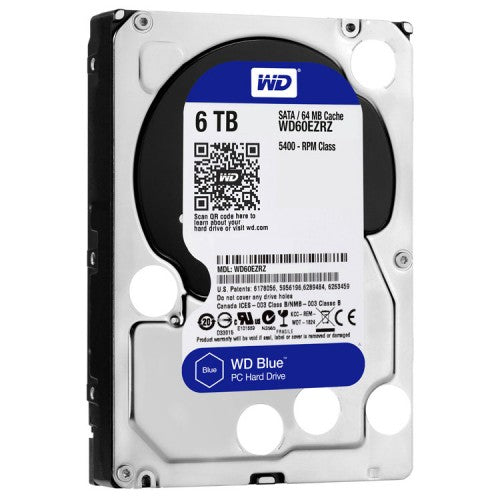 Western Digital WD Blue 6TB WD60EZAZ 3.5inch Hard Drive – DynaQuest PC